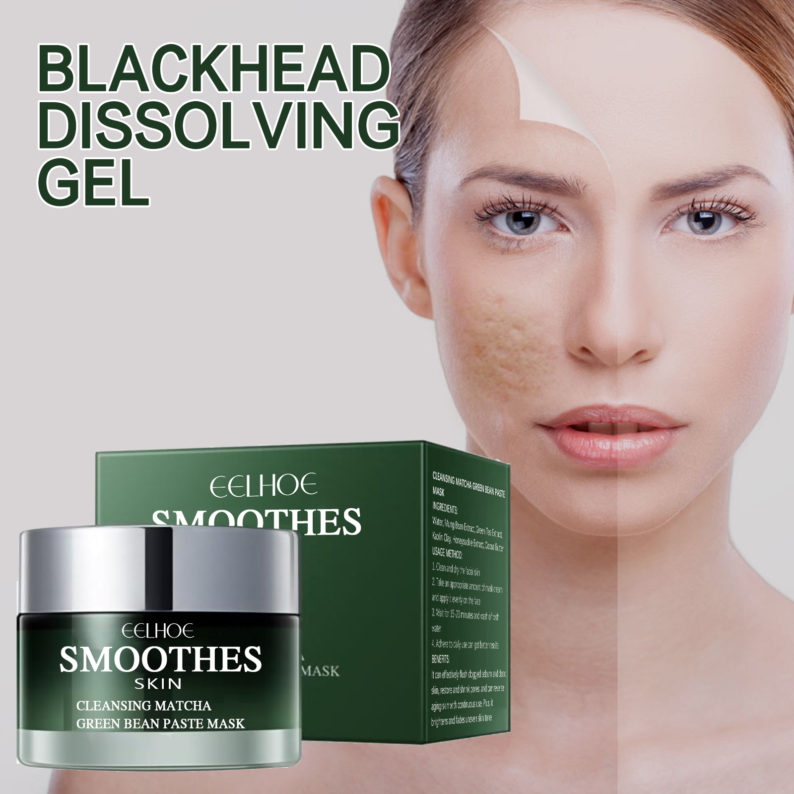 Green Tea Solid Cleansing Mask - Mud Mask Kaolin review and price