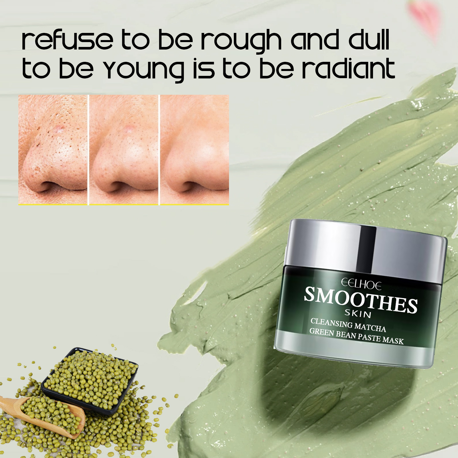 Green Tea Solid Cleansing Mask - Mud Mask Kaolin review and price
