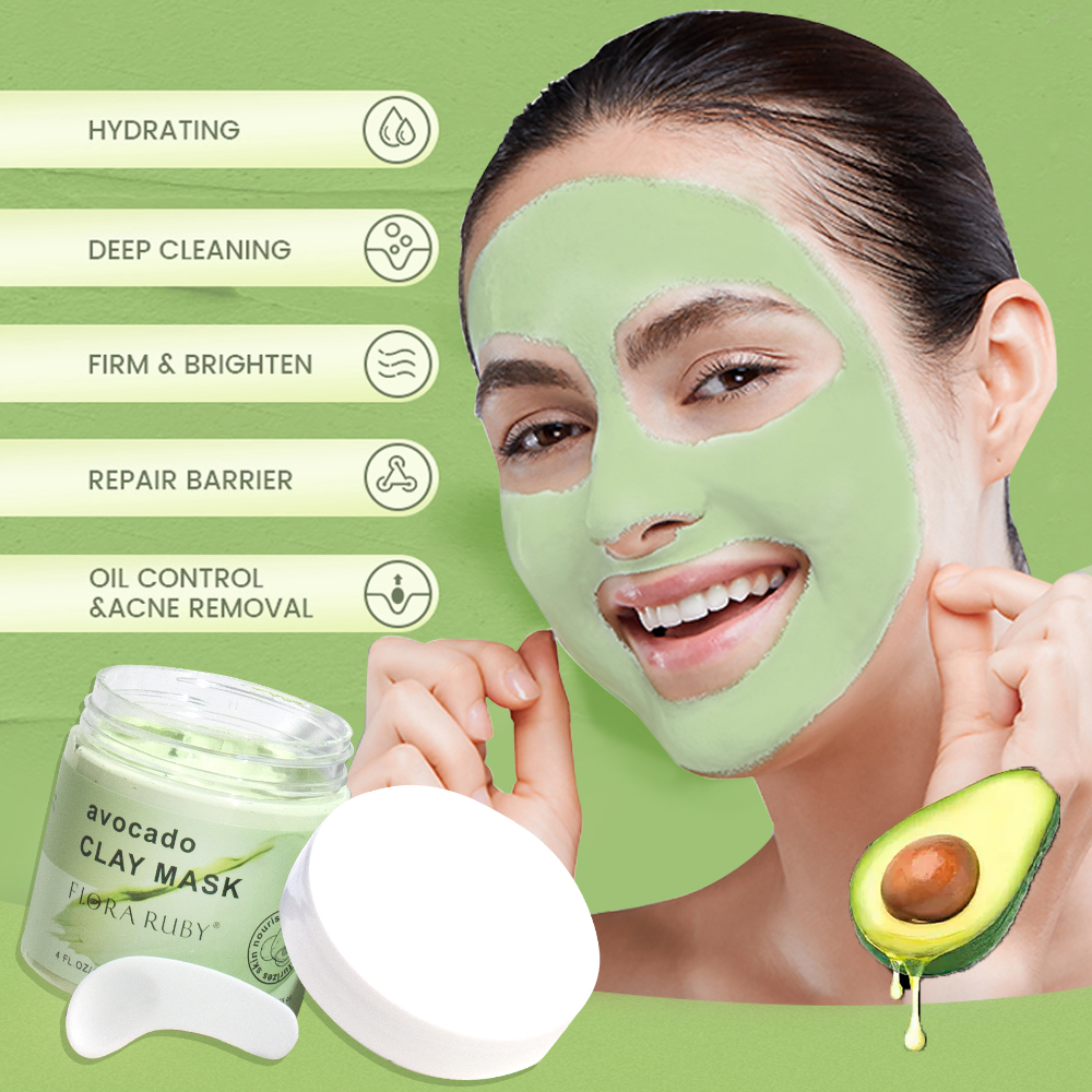Face Masks Skincare-Avocado Cl - Mud Mask Kaolin review and price
