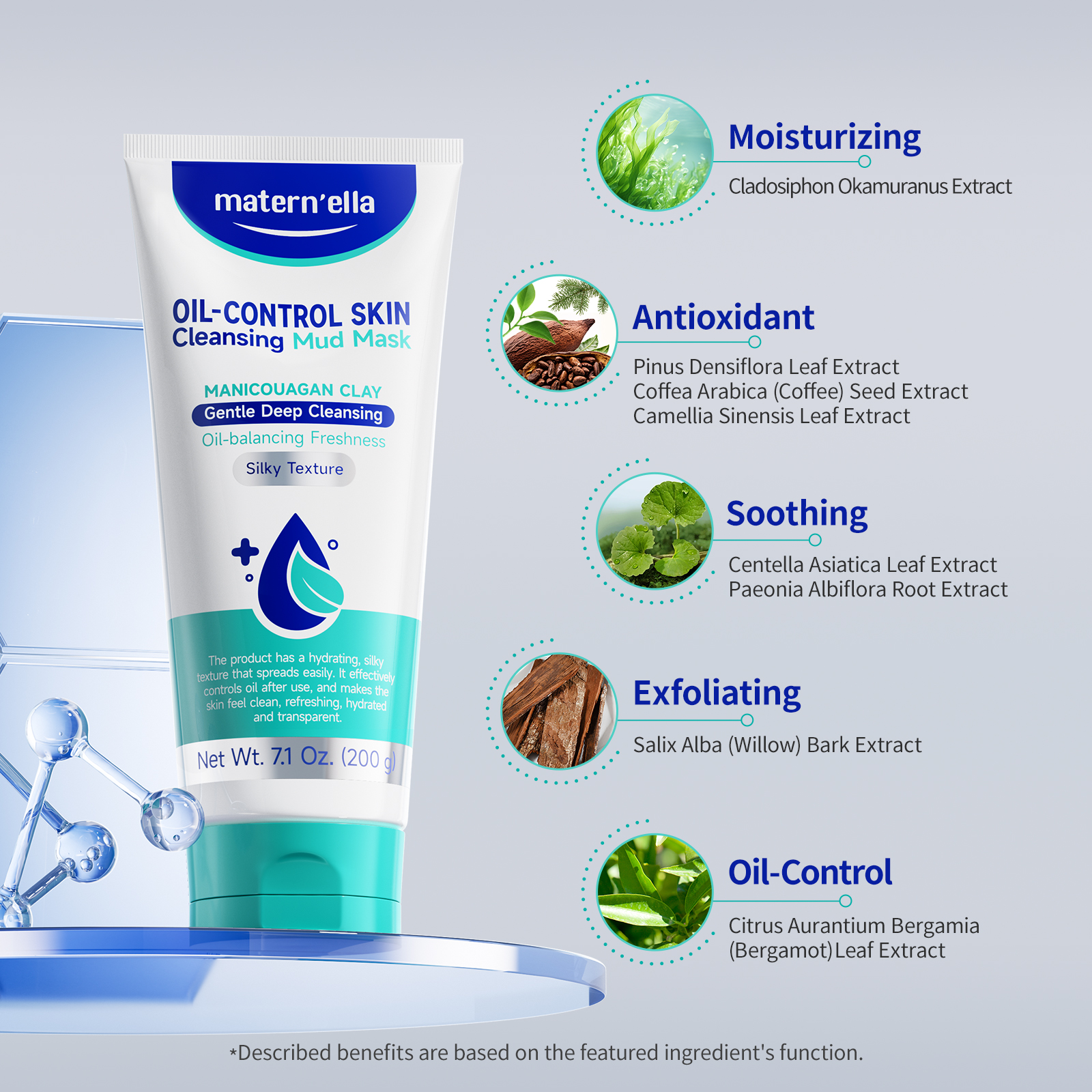 Matern'ella Manicouagan Clay M - Mud Mask Kaolin review and price