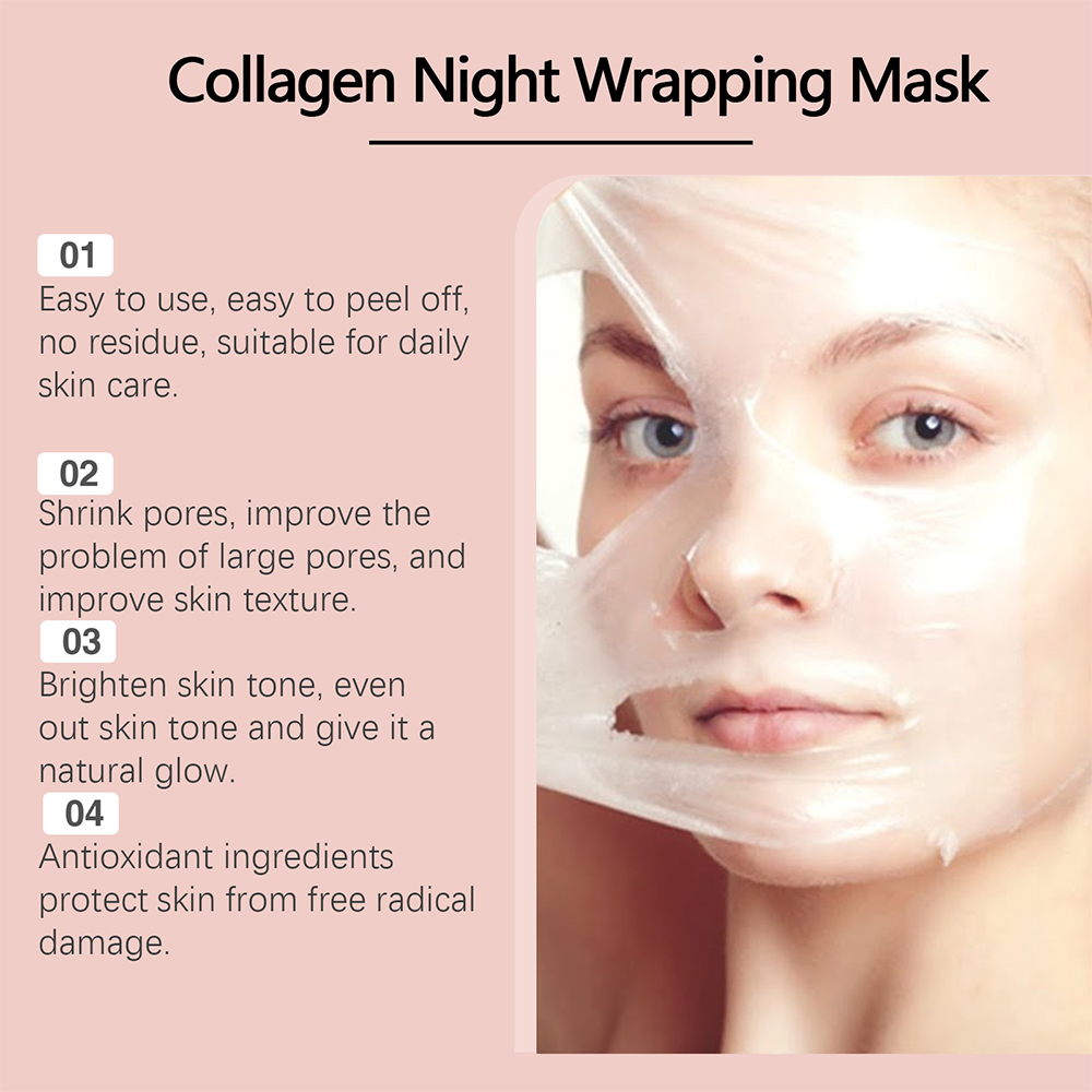 Collagen Peel Off Facial Mask  - Skincare Ms Glow review and price