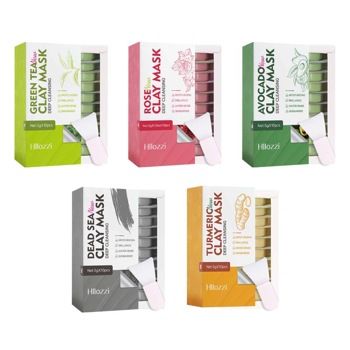 5g*10pcs Facial Cleansing Mud  - Mud Mask Kaolin review and price