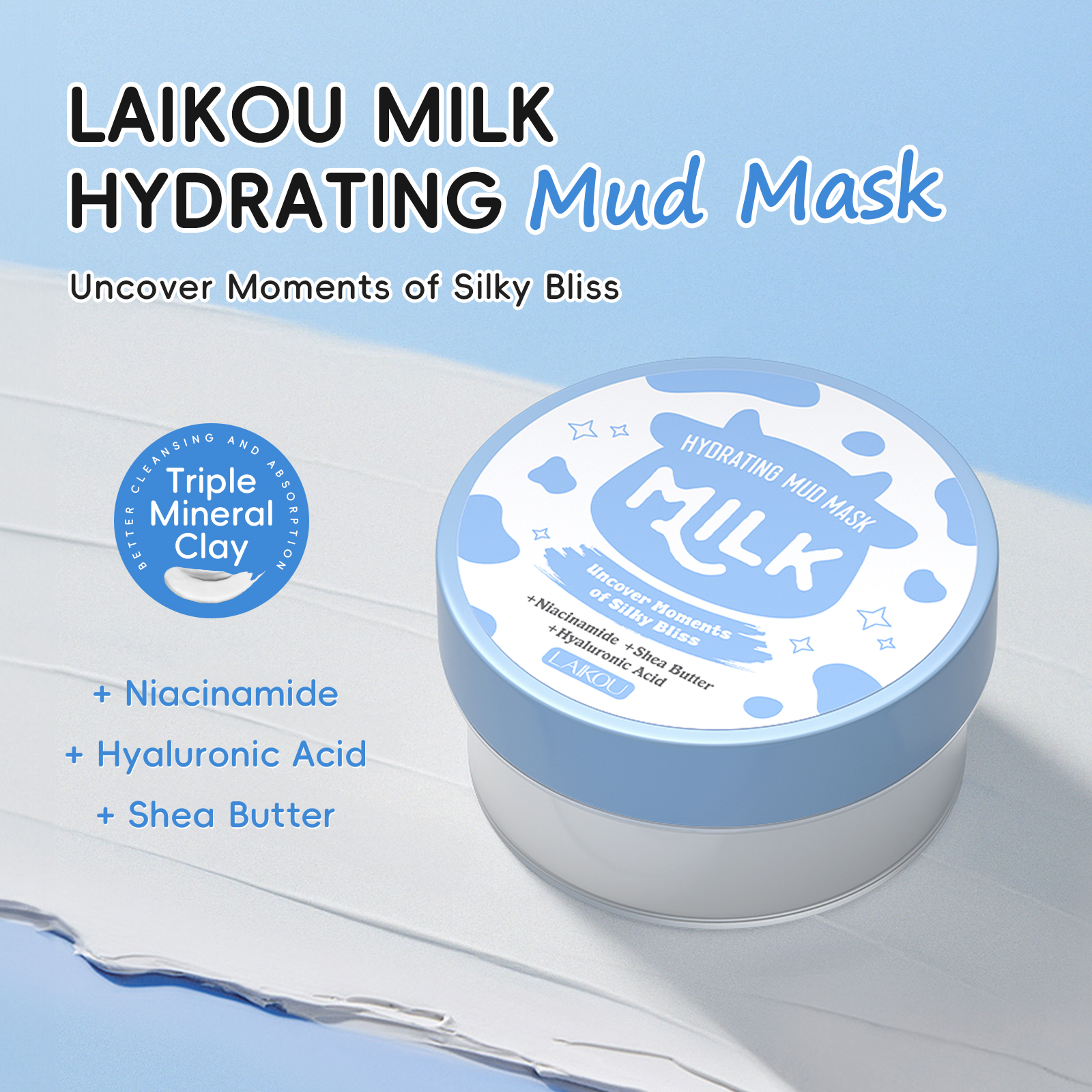 LAIKOU Milk Hydrating Mud Mask - Mud Mask Kaolin review and price