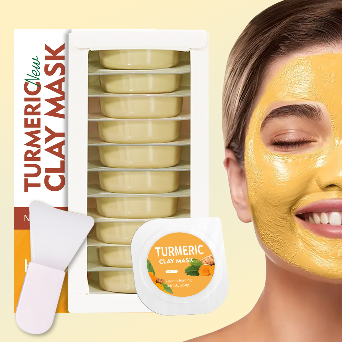 5g/0.17oz*10 Turmeric clay mud - Mud Mask Kaolin review and price