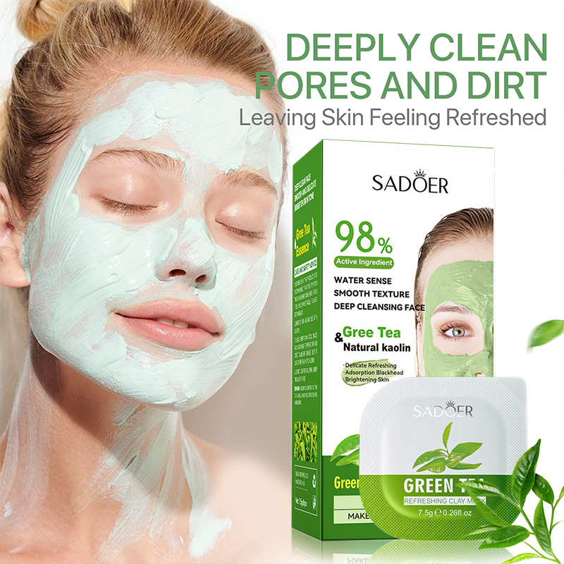 8pcs Green Tea Cleaning Mud Ma - Mud Mask Kaolin review and price