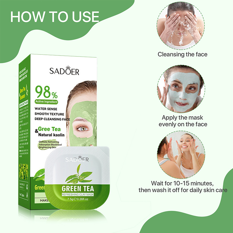 8pcs Green Tea Cleaning Mud Ma - Mud Mask Kaolin review and price