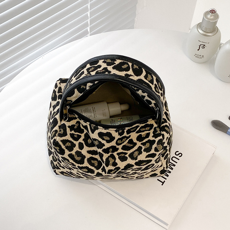 Leopard Makeup Bag Luxury  Lar - Skincare D'Alba review and price