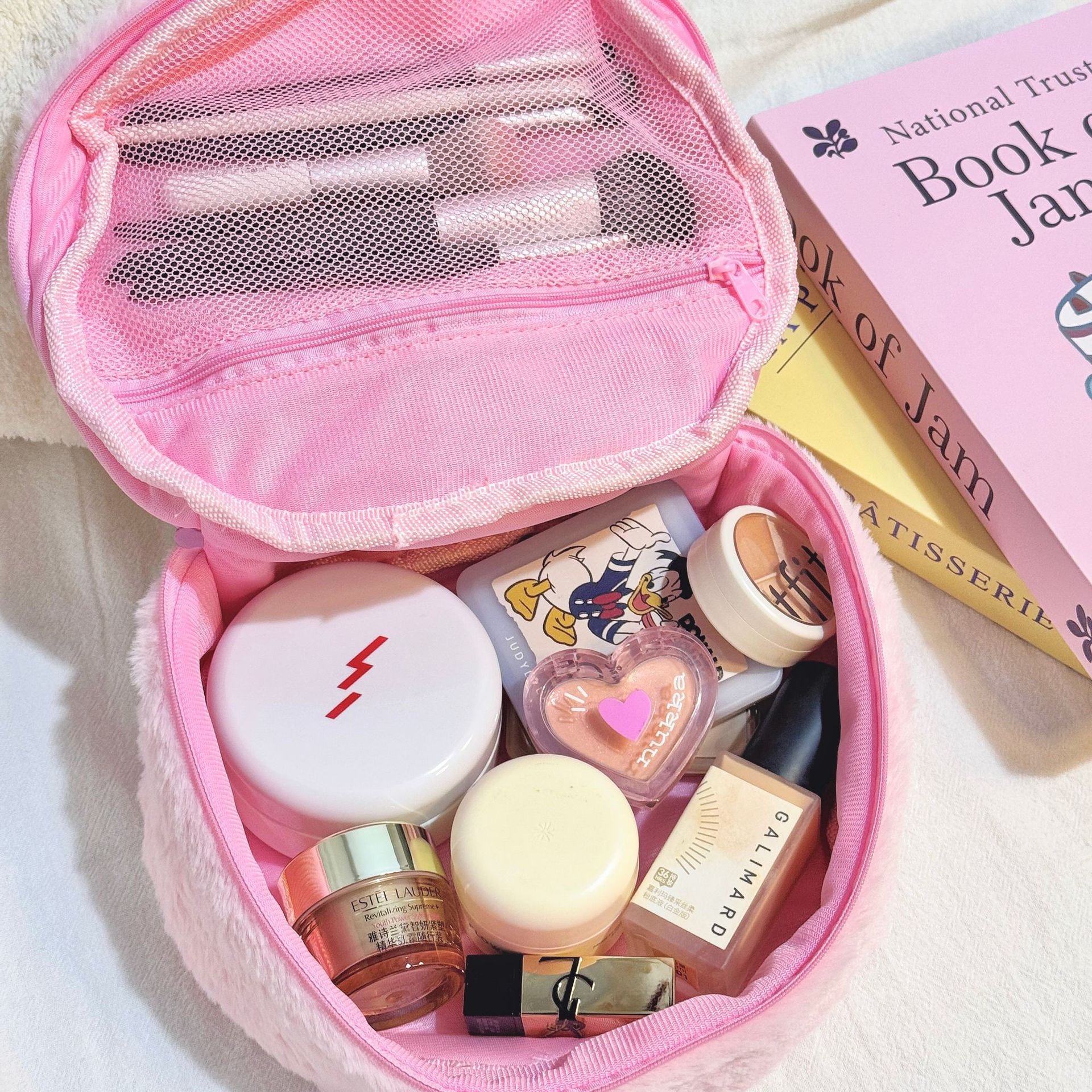 Strawberry Plush Cosmetic Bag  - Skincare D'Alba review and price