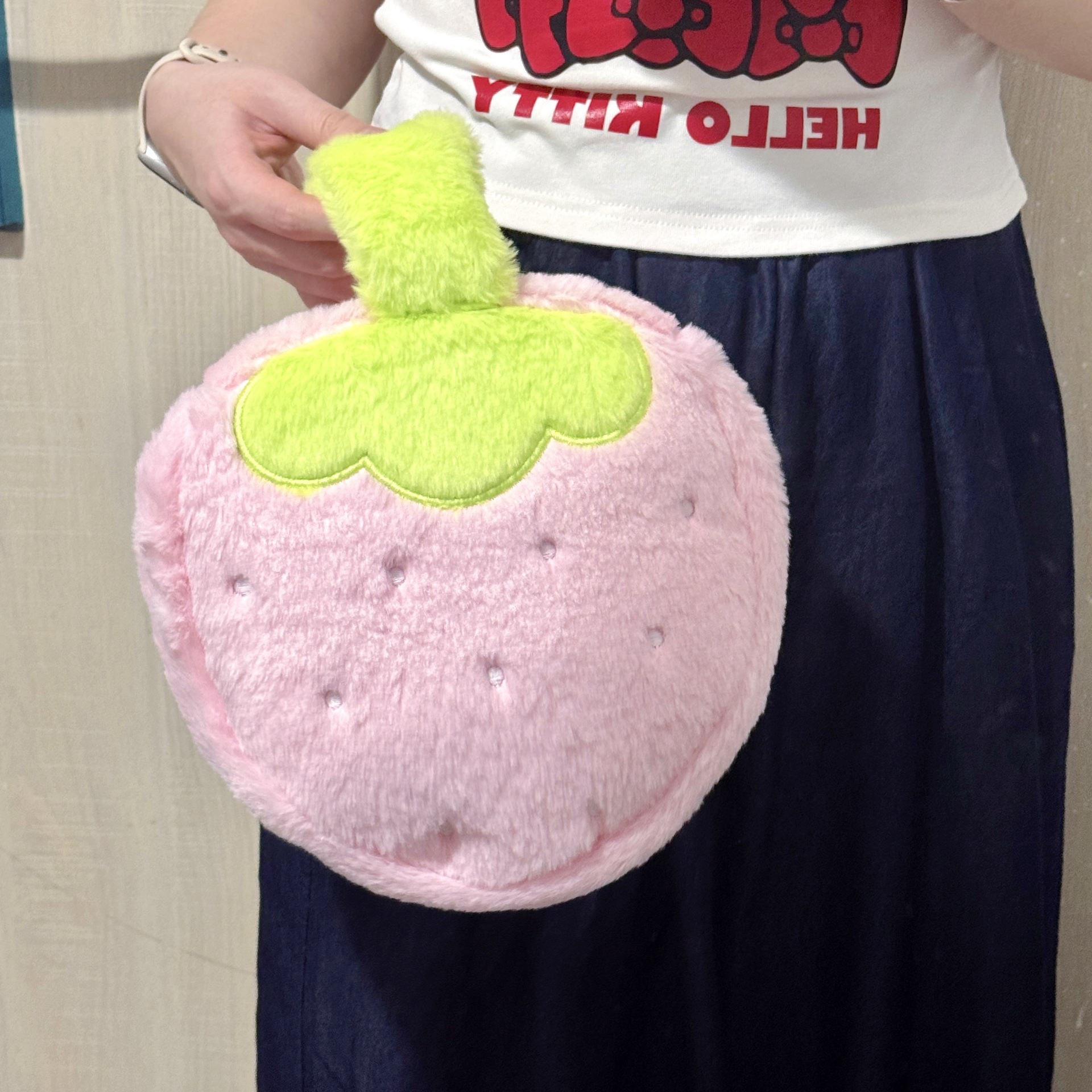 Strawberry Plush Cosmetic Bag  - Skincare D'Alba review and price