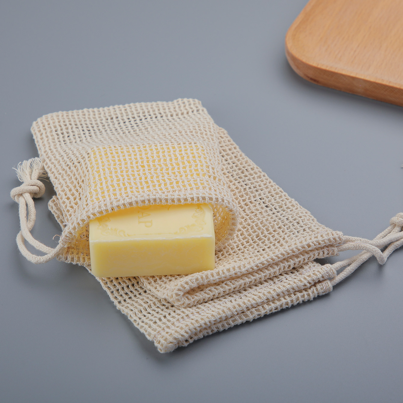 Natural Cotton Soap Saver Bag, - Skincare D'Alba review and price