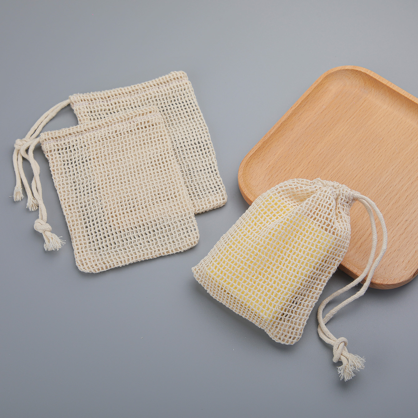 Natural Cotton Soap Saver Bag, - Skincare D'Alba review and price